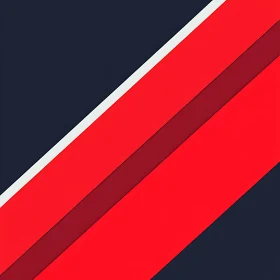 Modern Abstract Composition in Red and Blue