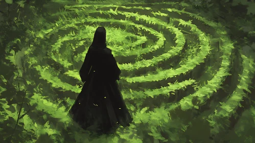 The Green Labyrinth and the Dark Wanderer