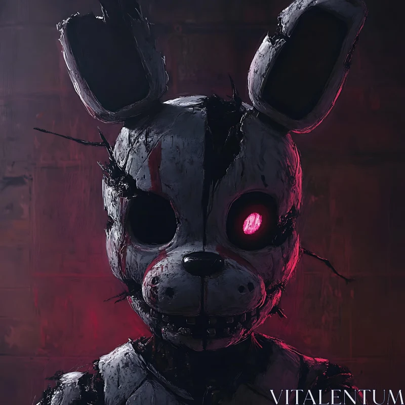 Nightmarish Bunny Creature AI Image