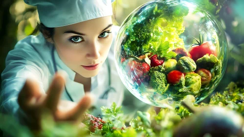 Vegetable Orb by a Chef