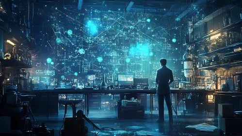 Blue Laboratory Data Visualization