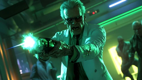 Undead Scientist Shooting