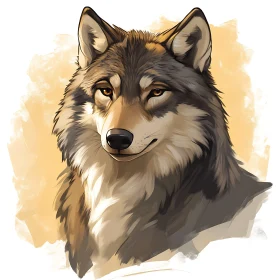 Gentle Gaze - A Wolf's Portrait