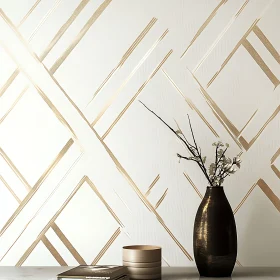 Sophisticated Interior Design with Gold Lines