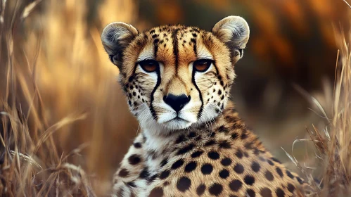 Close-Up of a Cheetah in the Wild
