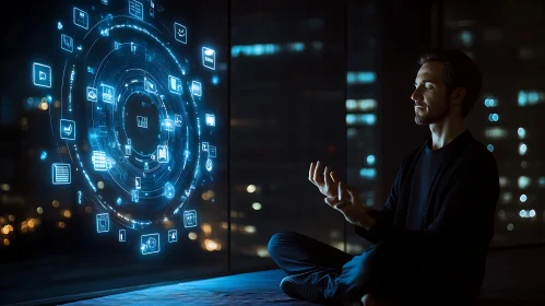 Digital Harmony: Man and Holographic Interface