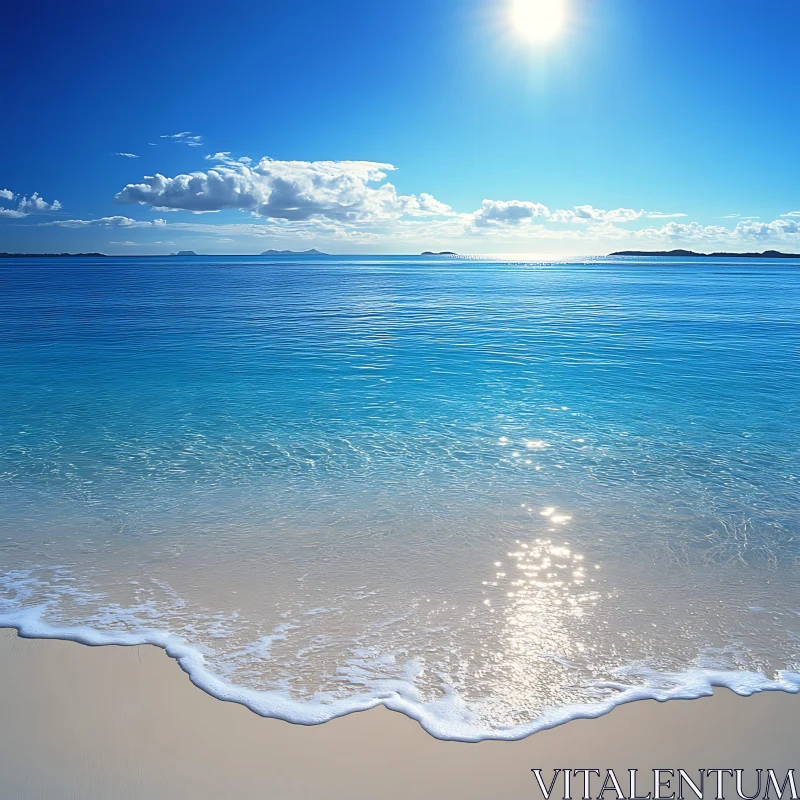 AI ART Peaceful Ocean Scenery