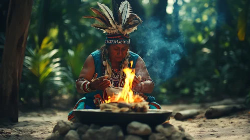 Elder Performing Ceremony