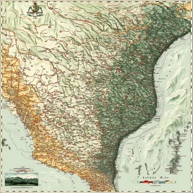 Vintage Topographic Map with Historical Details