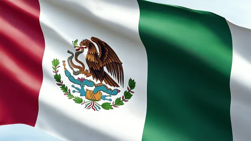 Mexico Flag Close-Up