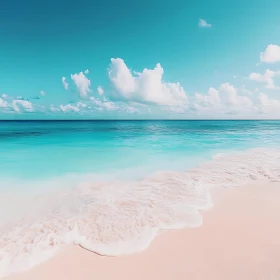 Turquoise Sea Pink Sand Beach