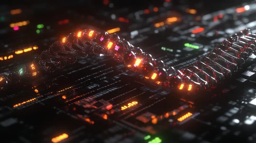 Detailed Tech Structure on Circuit Board