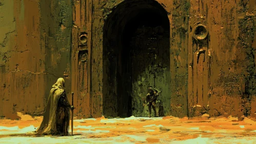 Guardians of the Archway Digital Painting