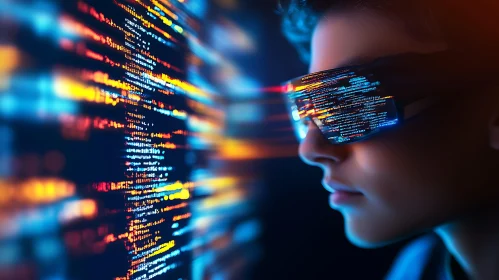 Virtual Reality Code Reflection Art
