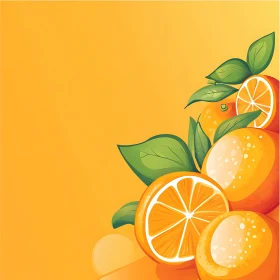 Bright Still Life of Oranges