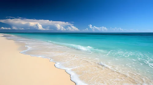 Tranquil Beach and Blue Sky