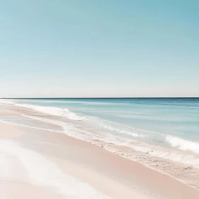 Peaceful Seascape with Gentle Waves