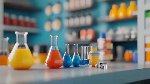 Science Lab Flasks
