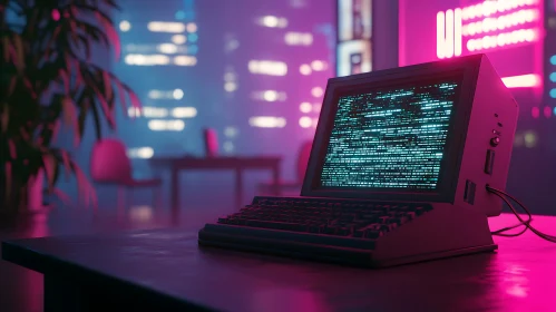 Retro Tech in Cyberpunk Setting