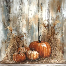 Autumn Harvest Pumpkins Art