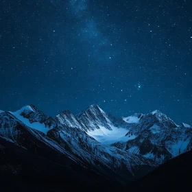 Starry Mountain Night