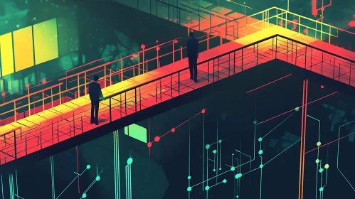 Abstract Figures on a Digital Bridge