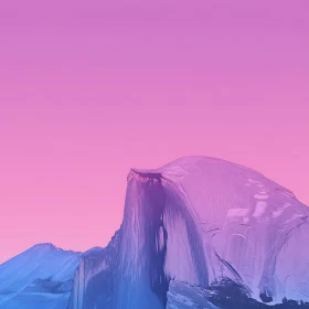 Majestic Mountain Range Under Pastel Sky