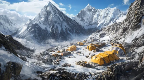 Snowy Peaks Base Camp