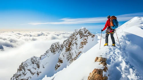 Snowy Mountain Peak Adventure