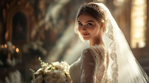 Portrait of a Woman on Her Wedding Day