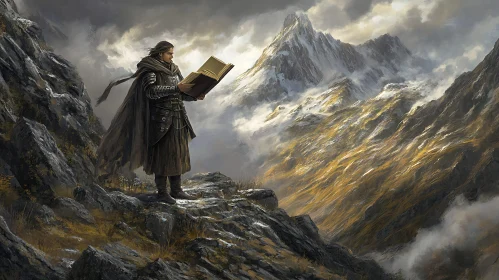 Scholar Amidst Mountains