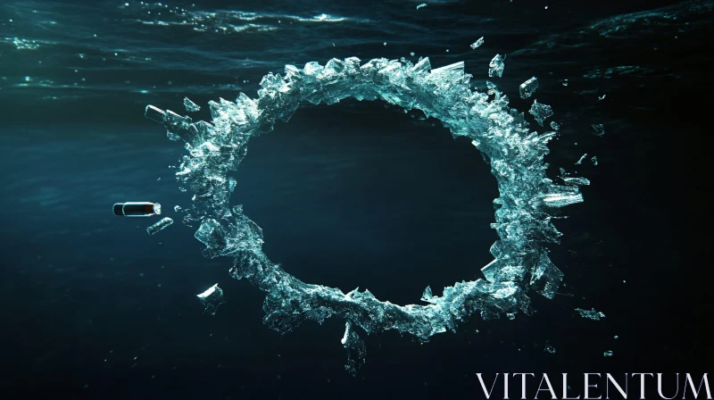 Underwater Circle Abstract AI Image