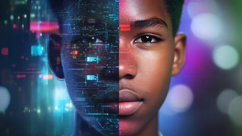Digital Transformation Human Portrait