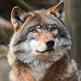 Portrait of a Wild Wolf