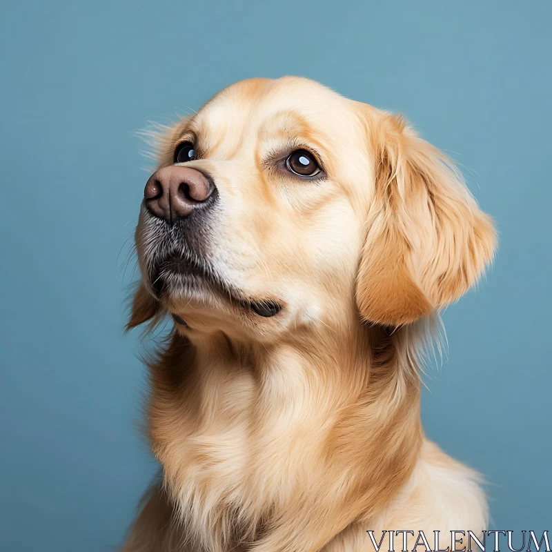 Golden Retriever Dog Close-Up AI Image