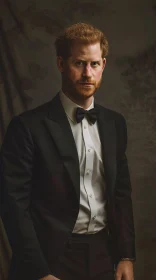 Elegant Image of Prince Harry in Formal Wear