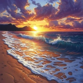Seascape at Sunset