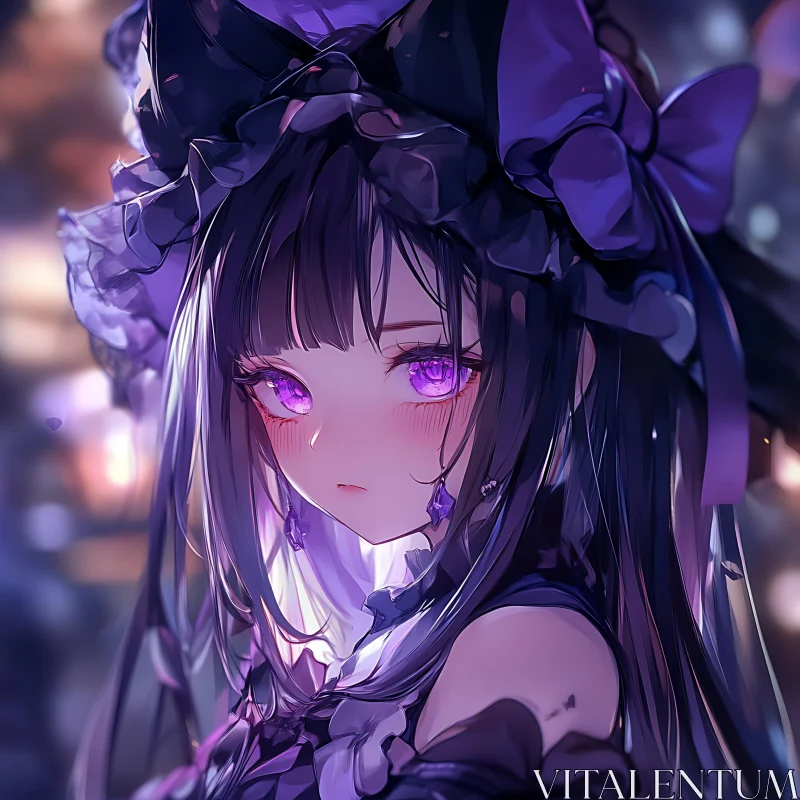 Ethereal Portrait of an Anime Girl AI Image