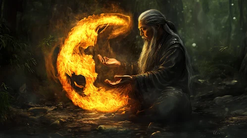 Elder's Flame: A Forest Ritual