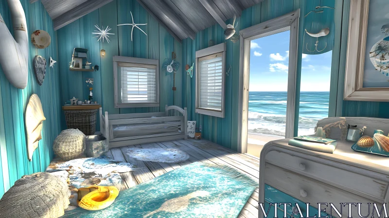 AI ART Coastal Retreat: A Beach House Getaway