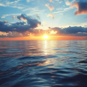 Sunset Over Calm Waters
