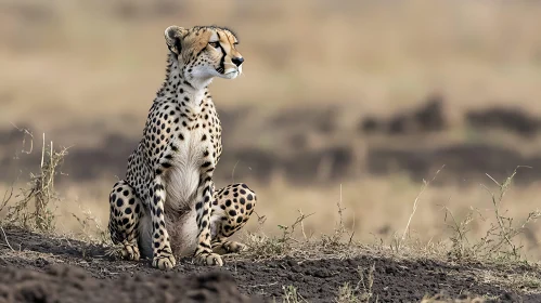Spotted Predator: A Cheetah's Serene Moment