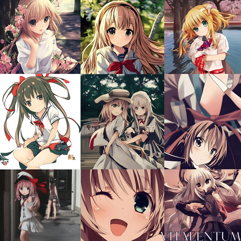 AI ART Anime Character Compilation