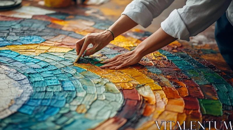 Palette of Colors: Artistic Creation in Motion AI Image