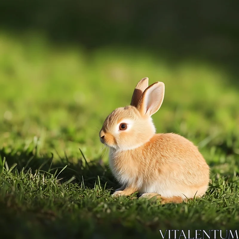 Bunny in Sunlight AI Image