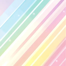 Gentle Pastel Stripes Abstract Art