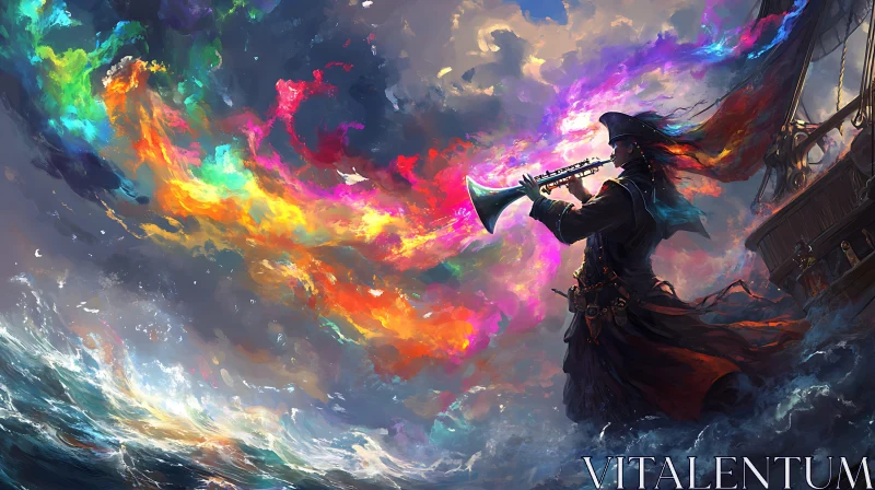 AI ART Harmonic Voyage: A Symphony of Colors