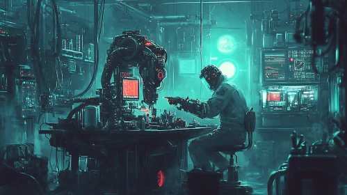 Technological Marvel: Cyberpunk Laboratory