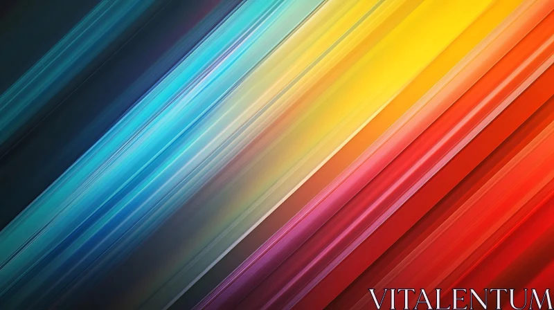 AI ART Striking Abstract Color Spectrum Lines