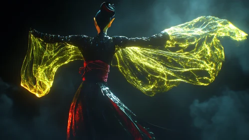 Enchanting Elf with Luminous Energy